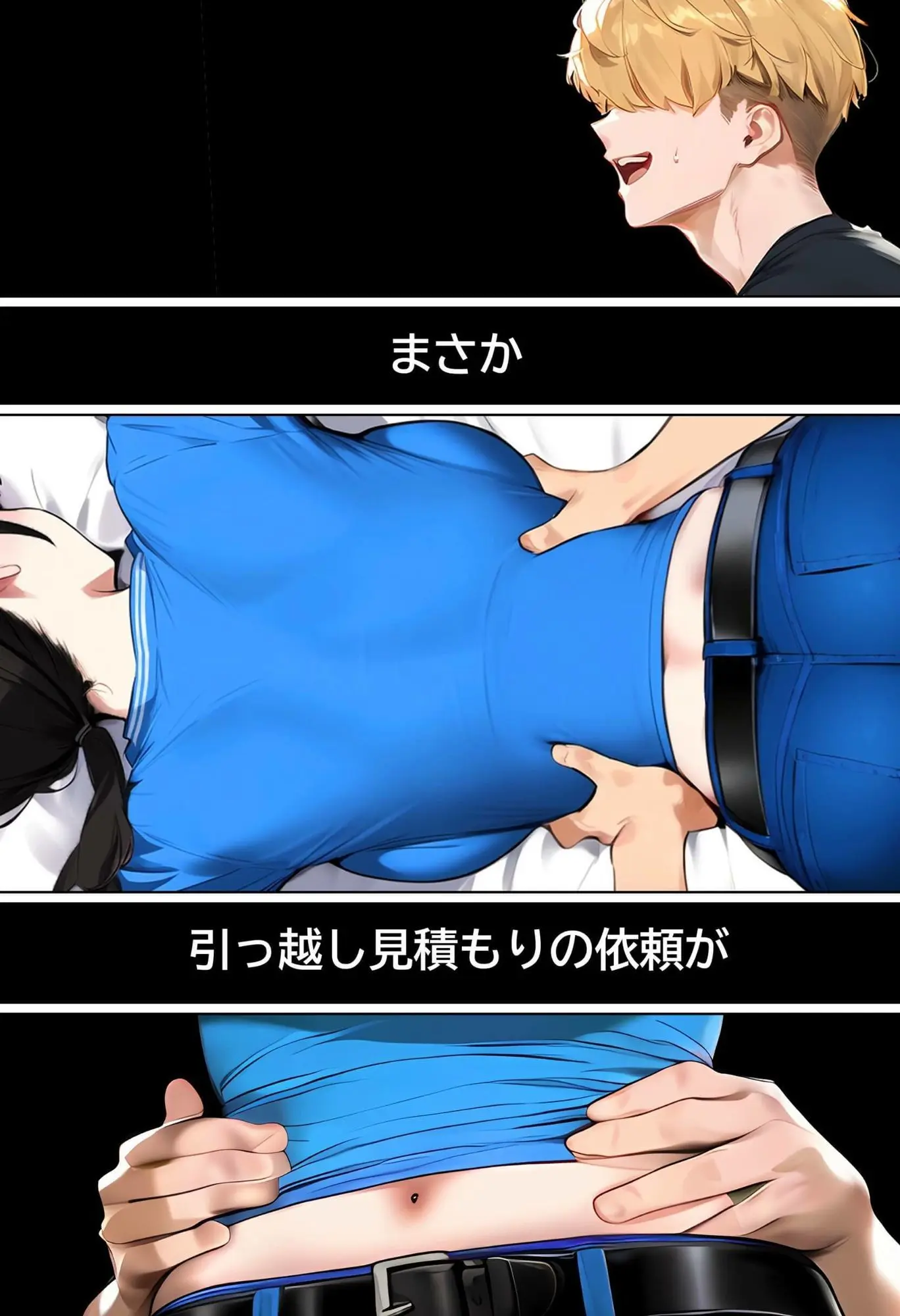 【無料エロ漫画・同人】【実話】引っ越し見積もり中、新人ちゃん（22）のバキバキスマホにマチアプ通知！ヤリモク男子から「俺が」守らなきゃwww-1枚目