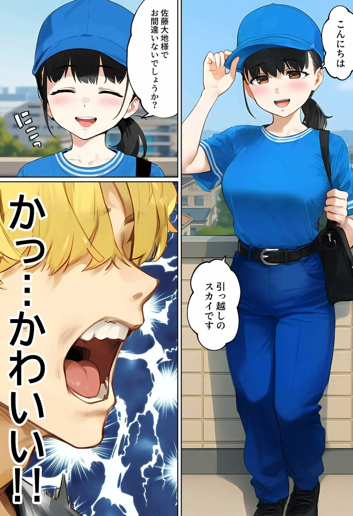 【無料エロ漫画・同人】【実話】引っ越し見積もり中、新人ちゃん（22）のバキバキスマホにマチアプ通知！ヤリモク男子から「俺が」守らなきゃwww-5枚目