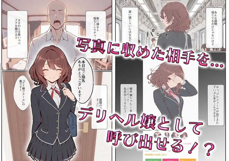 【無料エロ漫画・同人】デリ嬢ツクール 〜街で見かけた美人母娘で童貞卒業？！〜-2枚目