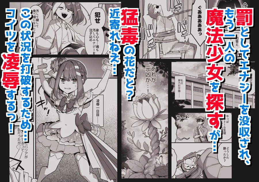 【無料エロ漫画・同人】悪の手先になったので。〜魔法少女を凌●します〜3前編-2枚目