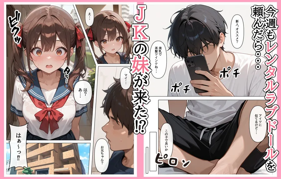【無料エロ漫画・同人】ラブドール頼んだら、妹JKが来た-1枚目