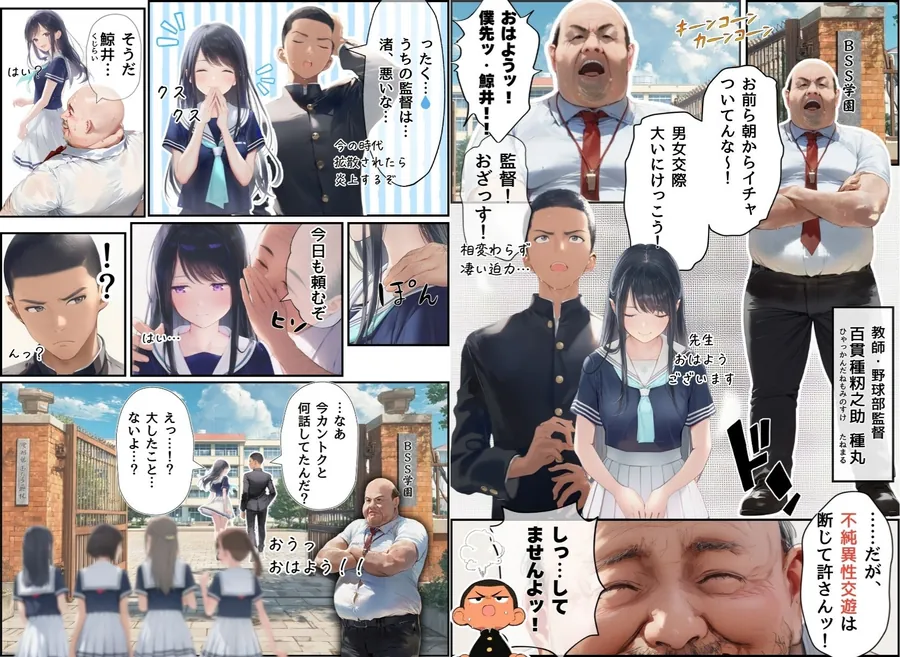 【無料エロ漫画・同人】想いを寄せていた幼馴染みが中年メタボ教師（BMI40）と肉体関係だった件-3枚目