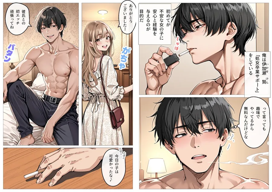 【無料エロ漫画・同人】処女卒業サポート-1枚目