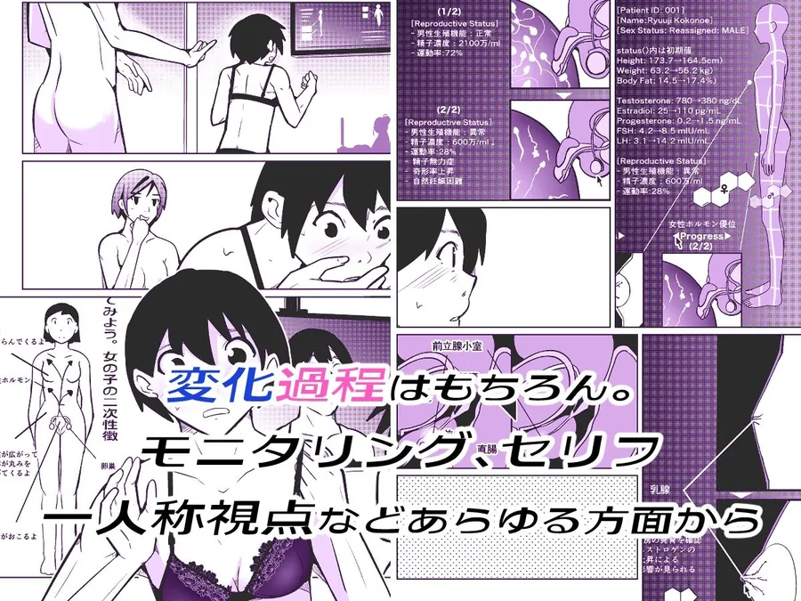 【無料エロ漫画・同人】膣内射精する度に互いの要素が入れ替わっていく話-2枚目