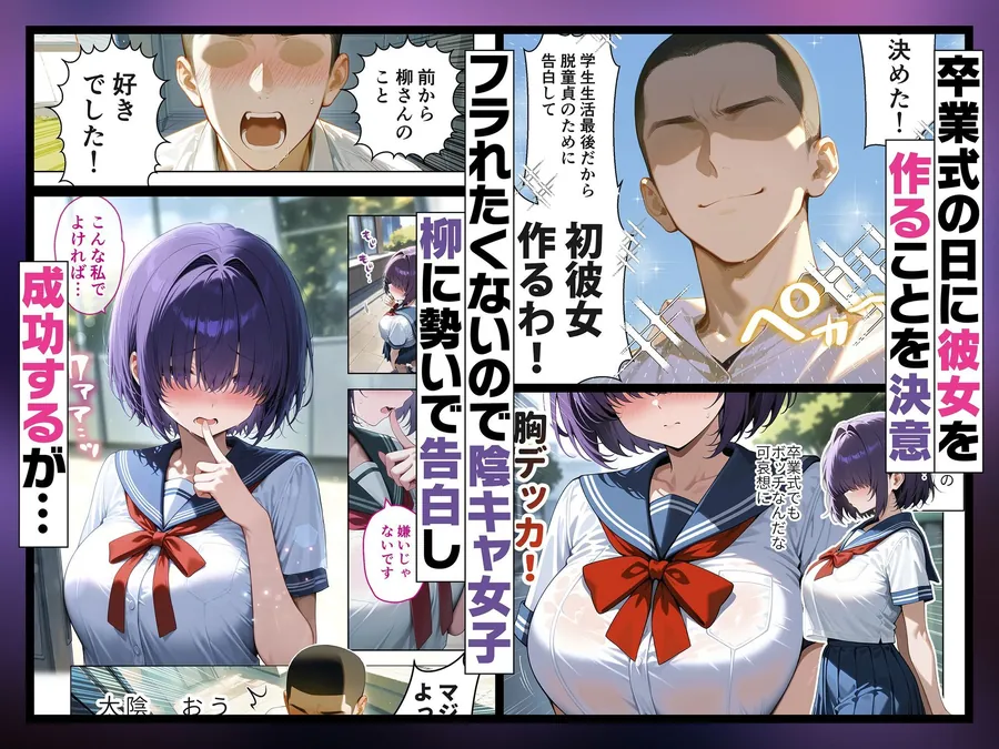 【無料エロ漫画・同人】メカクレ陰キャ女子がちょろすぎたので彼女にしてみた話-1枚目