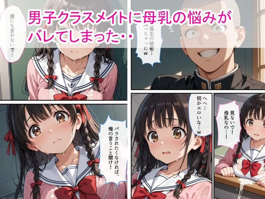 【無料エロ漫画・同人】母乳女子校生が男子生徒に弱みを握られ中出し絶頂した話-2枚目