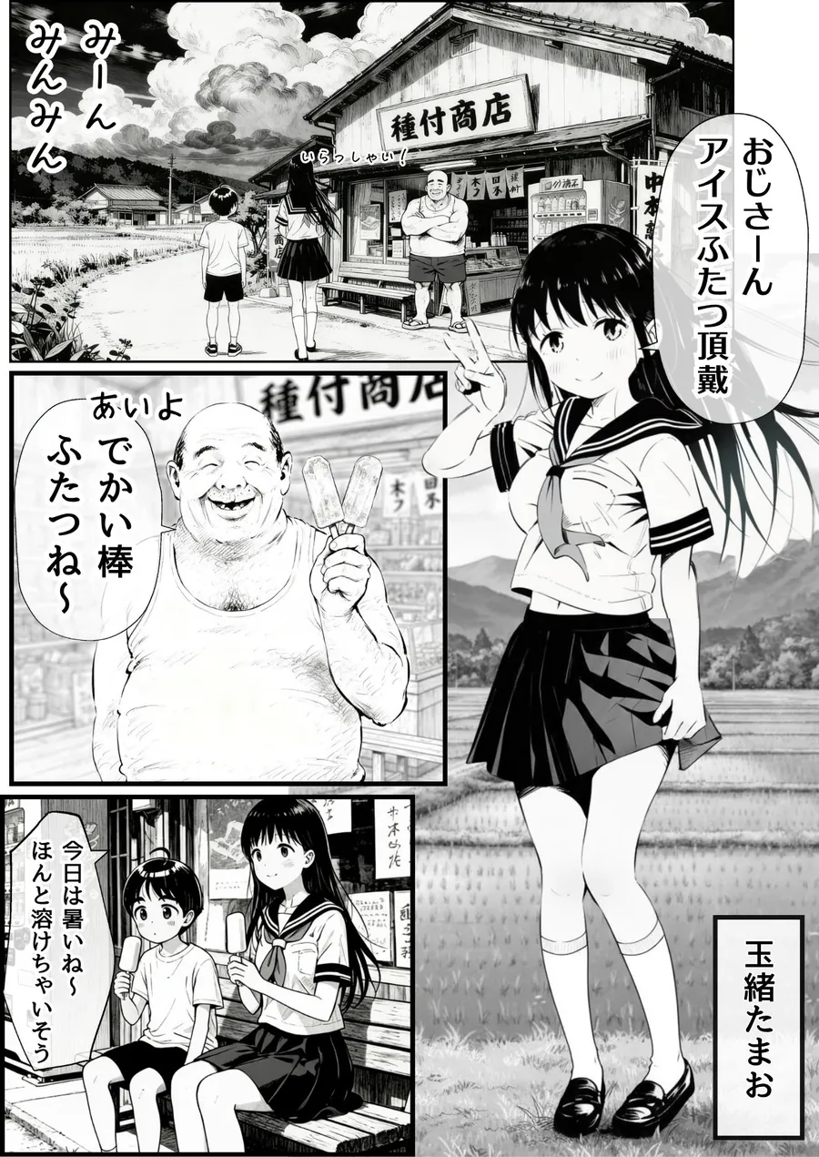 【無料エロ漫画・同人】【僕のNTR夏休み】あの日見た種付けプレスを僕はまだ忘れられない-1枚目